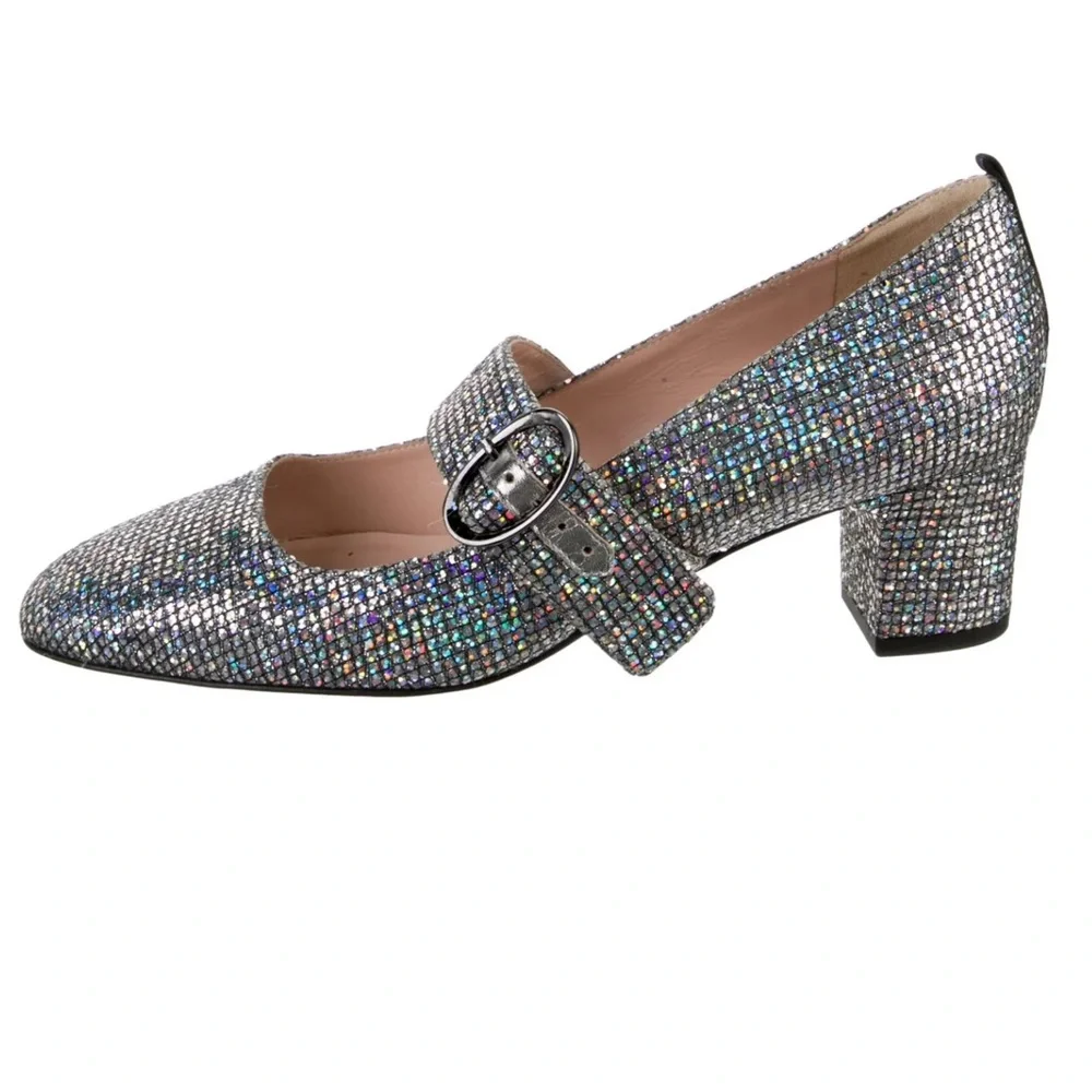 SJP by Sarah Jessica Parker Silver Heels - Picture 3 of 14